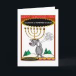 Een zeer UNIEKE KAART HANNUKAH!!<br><div class="desc">Dit jaar,  zegt GELUKKIGE HANNUKAH met en een teken knipoogt!</div>