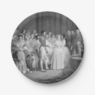 Een zeer Victoriaans bruiloft Papieren Bordje
