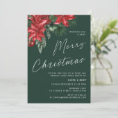 Een zeer vrolijk kerst klassiek feest groen kaart (Staand voorkant)