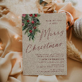 Een zeer vrolijk kerstfeest modern goud kaart