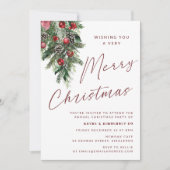 Een zeer vrolijk kerstfeest moderne Kerstmis Kaart (Voorkant)