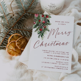 Een zeer vrolijk kerstfeest moderne Kerstmis Kaart