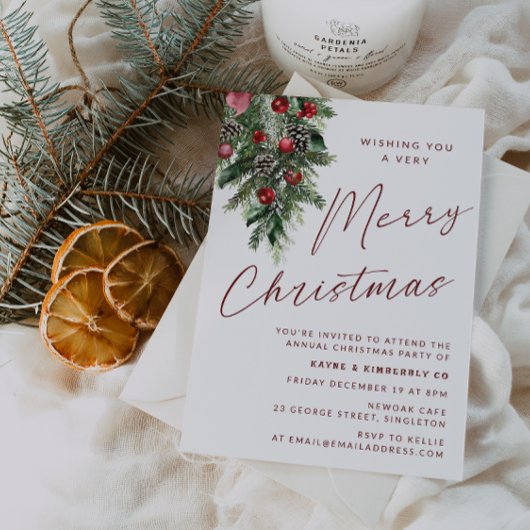 Een zeer vrolijk kerstfeest moderne Kerstmis Kaart