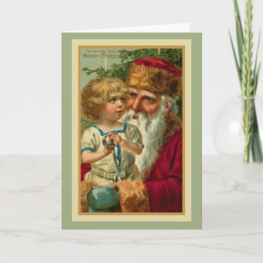 Een zeer vrolijk kerstfeest - Victoriaans kerstkaa Feestdagen Kaart (Voorkant)