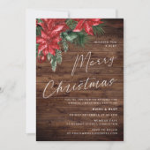 Een zeer vrolijk kerstfeest viering rustiek kaart (Voorkant)