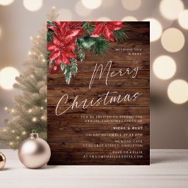 Een zeer vrolijk kerstfeest viering rustiek kaart