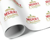 Een zeer vrolijk kerstinpakpapier cadeaupapier (Rol Hoek)