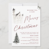 Een zeer vrolijk kerstwinter Wonderland feest Kaart (Voorkant)