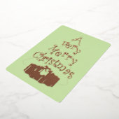 Een zeer vrolijke kerst Folie vakantie Kaart (Gedraaid)