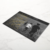 Een zeer vrolijke kerst hand-belettering foto kaar folie uitnodiging (Gedraaid)