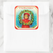 Een zeer vrolijke kerst Sticker (Tas)