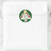 Een zeer vrolijke Sticker, glanzend Ronde Sticker (Tas)