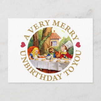 Een zeer Vrolijke Unbirthday aan u! Feestdagenkaart