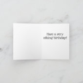 Een zeer wandelende verjaardag kaart (Binnen)