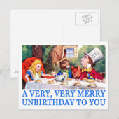 EEN ZEER, ZEER VROLIJKE UNBIRTHDAY VOOR JOU! BRIEFKAART (Voorkant / Achterkant)