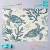 Een Zeeschildpad Serie Design 4 Tissuepapier (Craft)