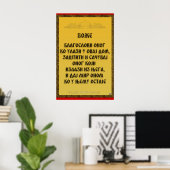 Een zegen, Blagoslov Poster (Thuiskantoor)