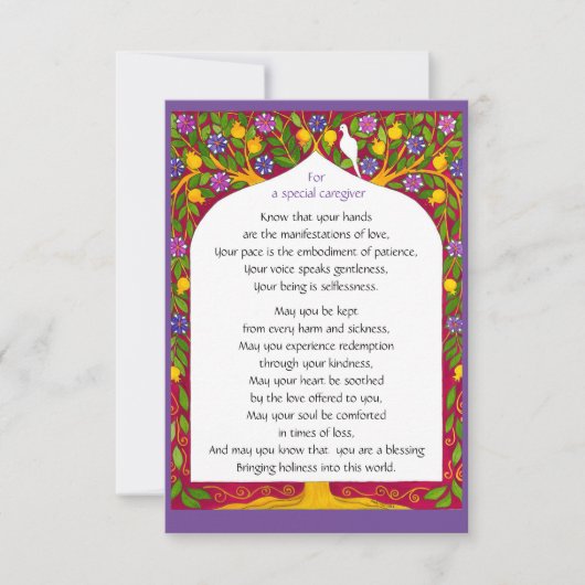 Een zegen voor zorgverleners / platte kaart (Voorkant)