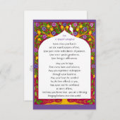 Een zegen voor zorgverleners / platte kaart (Voorkant / Achterkant)