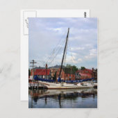 Een zeilboot in Annapolis Harbour Briefkaart (Voorkant / Achterkant)