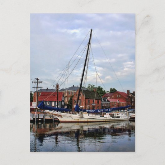 Een zeilboot in Annapolis Harbour Briefkaart (Voorkant)