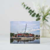 Een zeilboot in Annapolis Harbour Briefkaart (Staand voorkant)