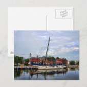 Een zeilboot in Annapolis Harbour Briefkaart (Voorkant / Achterkant)