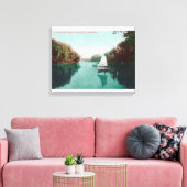 Een zeilboot op de Feather River Marysville, CA Canvas Afdruk (Insitu (Woonkamer))