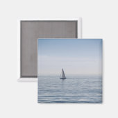 Een zeilboot op een kalm Zee Magneet (Voorkant / Achterkant)