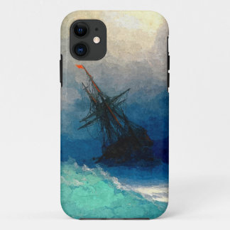 Een zeilschip in een storm Case-Mate iPhone case
