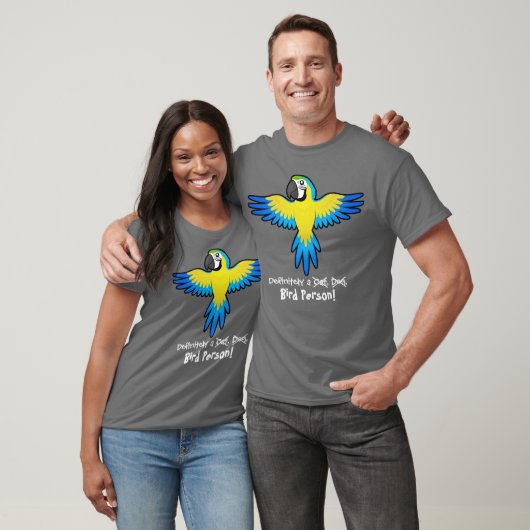 Een zeker vogelvolk (ara/papegaai) t-shirt (Unisex)