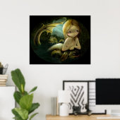 Een zekere lichtdoorlatendheid - Zeemeermin art PR Poster (Thuiskantoor)