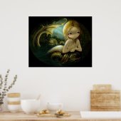Een zekere lichtdoorlatendheid - Zeemeermin art PR Poster (Keuken)