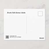 Een zeldzaam feest bij Brooks Falls Briefkaart (Achterkant)