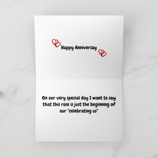 **EEN ZELDZAME EN MOOIE ROOS** ALLEEN VOOR **JOU** KAART (Binnen)