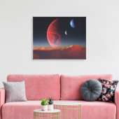 Een zeldzame uitlijning (cloudtops) canvas afdruk (Insitu (Woonkamer))