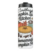 Een zelfgemaakte pompoen taart keuken ontwerp thermosbeker (Voorkant)