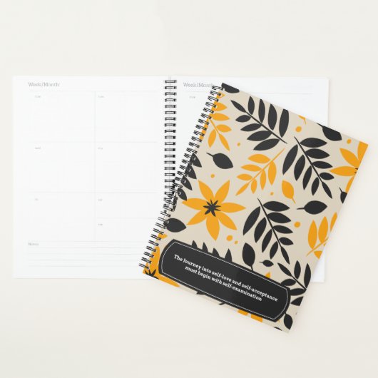 Een zelfliefde dagboek kleurrijk planner (Display)