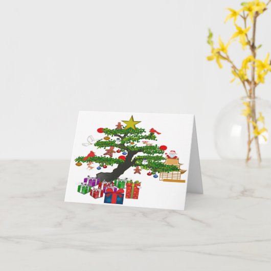 Een Zen Kerstmis! Kaart (Gele Bloem)