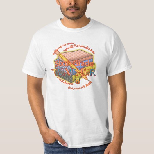 Een zesde leerleraar t-shirt (Voorkant)