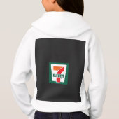 Een zeven logo op een groene achtergrond (Achterkant)