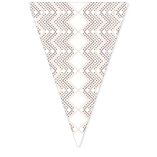 Een zich herhalend geometrisch patroon met diamant vlaggetjes (Tweede vlag)