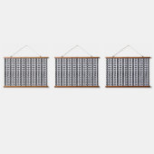 Een zich herhalend patroon van onderling verbonden hangend wandkleed (Driedubbel)