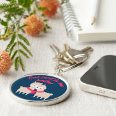 Een ziel in twee lichamen Llama Sleutelhanger Gift (Zijkant)