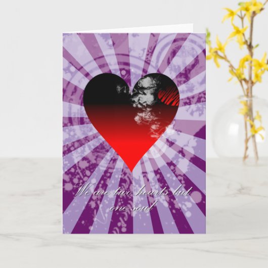 Eén ziel kaart (Gele Bloem)