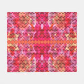 Een Zig een zag... Fleece Deken (Voorkant (Horizontaal))