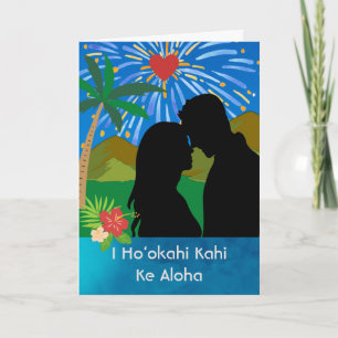 Eén zijn in liefde Hawaiaans Bedankt voor vriend Kaart