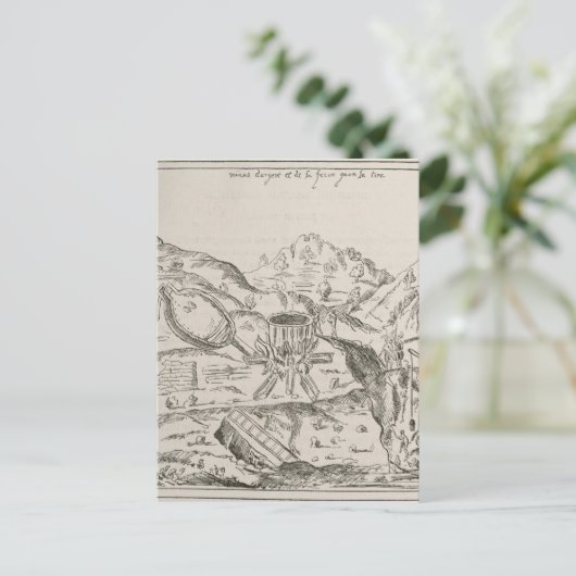 Een zilvermijn. briefkaart (Staand voorkant)