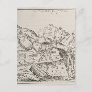 Een zilvermijn. briefkaart