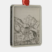 Een zilvermijn. metalen ornament (Rechts)